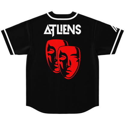ATLiens Black Chest Triangle Rave Baseball Jersey