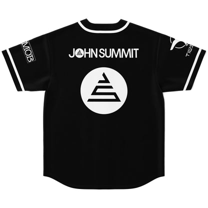 John Summit Black Minimal Logo Rave Baseball Jersey
