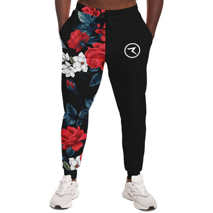 Black Floral Rave Joggers