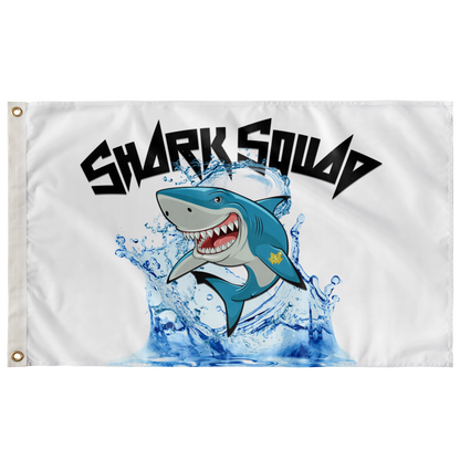 White Cartoon Great Rave Flag