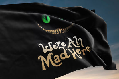 Black Cheshire Cat’S Rave Flag