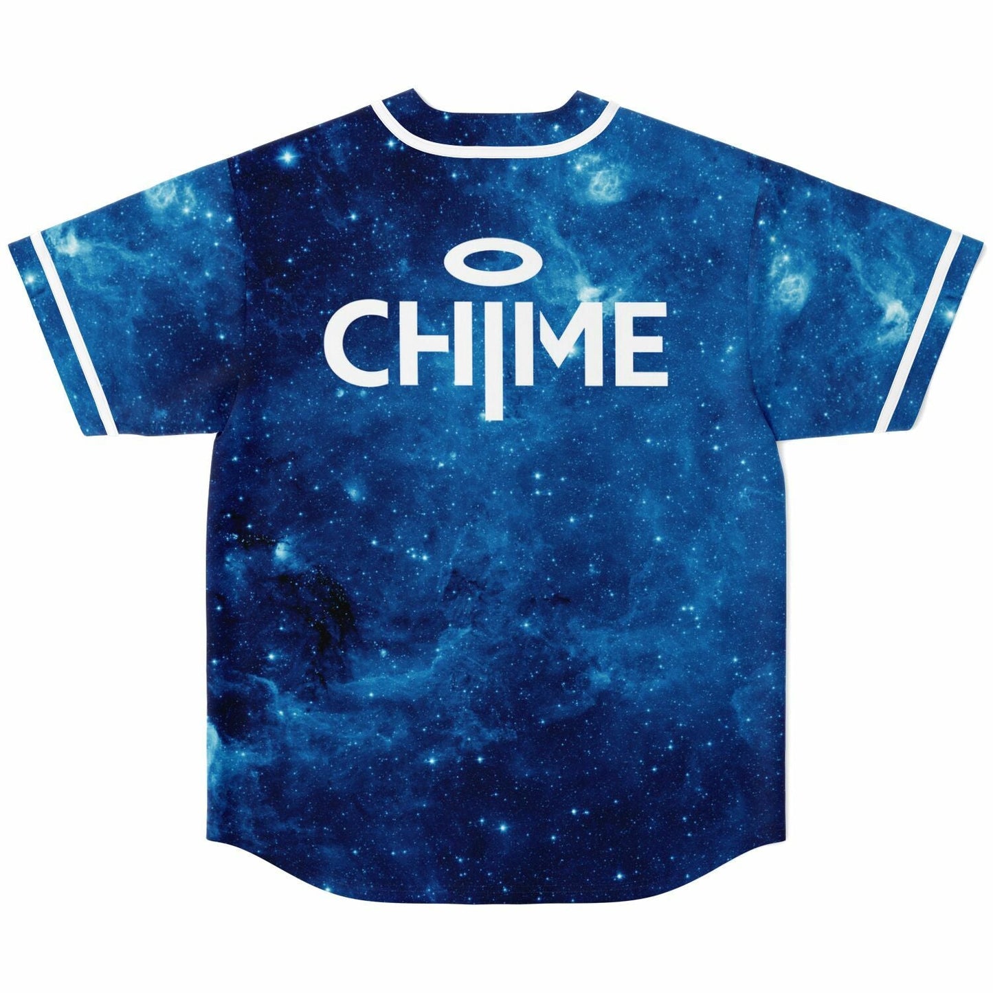 Chime Deep Blue Galaxy Rave Baseball Jersey