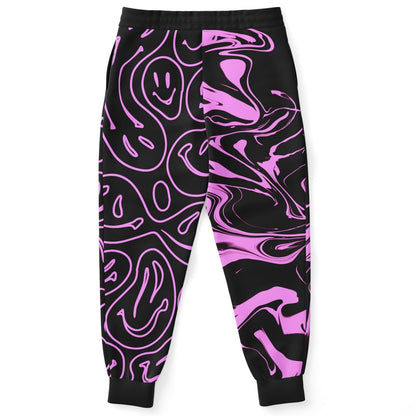 Black Split Rave Joggers