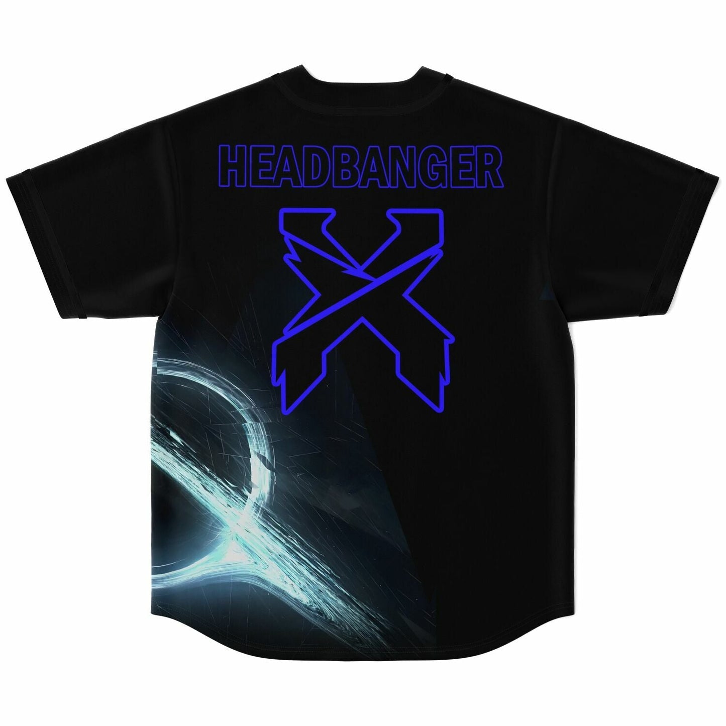 Excision Black Glowing Energy Rave Baseball Jersey