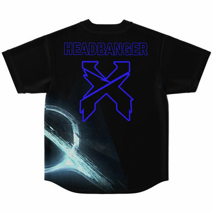 Excision Black Glowing Energy Rave Baseball Jersey