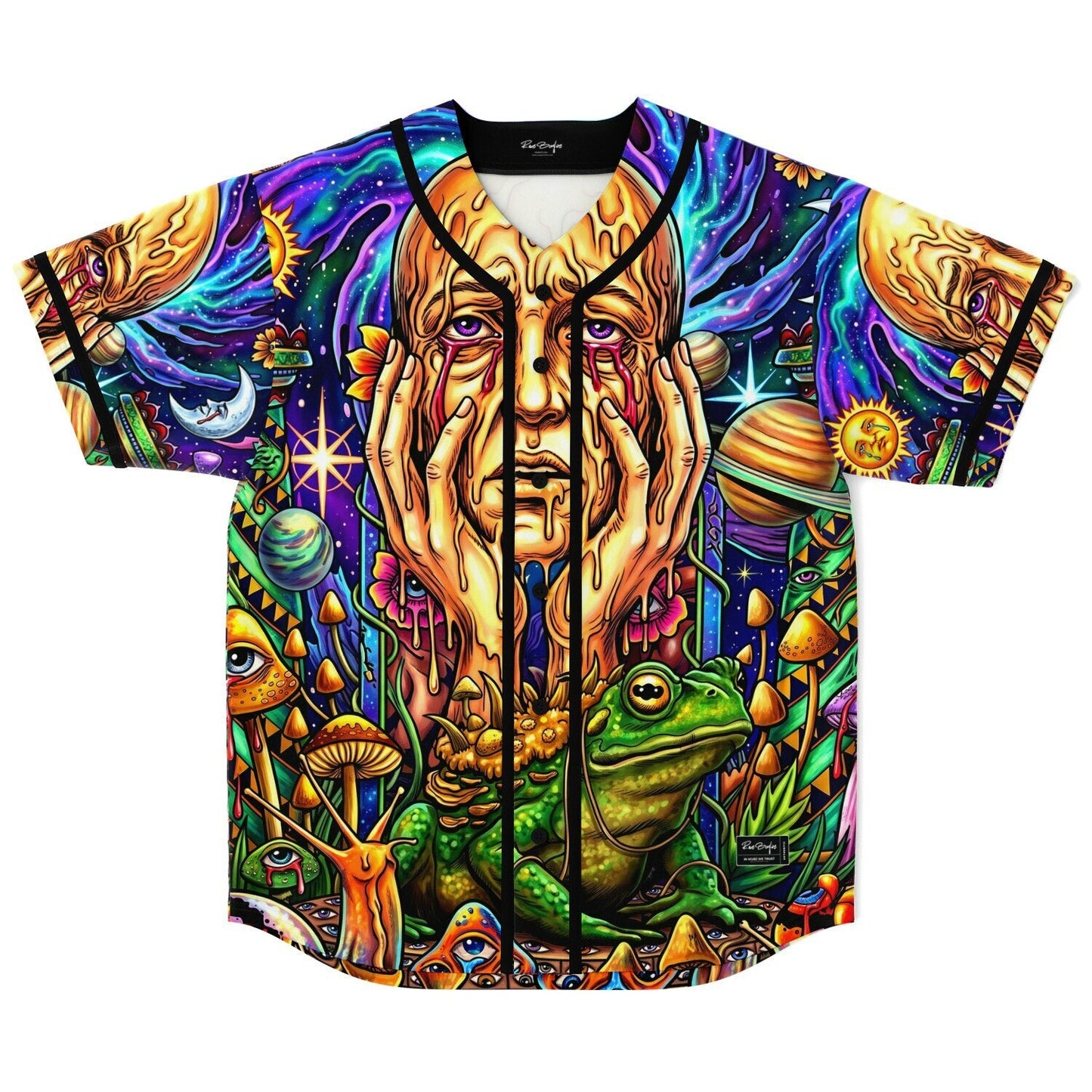 Vivid Deep Surreal Melting Rave Baseball Jersey