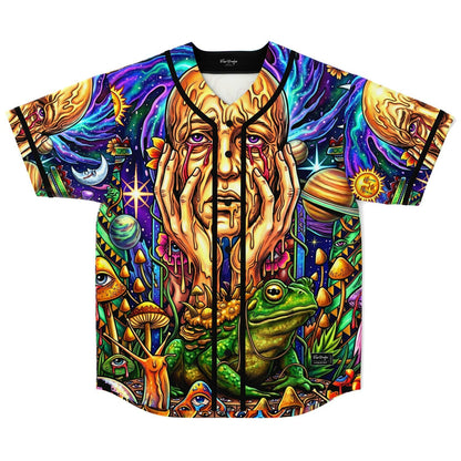 Vivid Deep Surreal Melting Rave Baseball Jersey