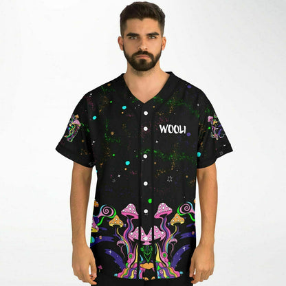 Wooli Black Galaxy Cosmic Starfield Rave Baseball Jersey