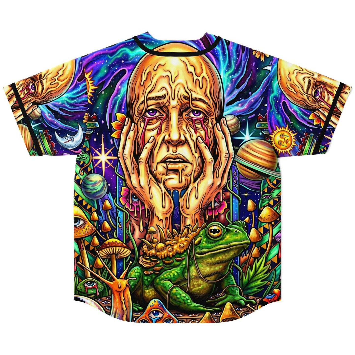 Vivid Deep Surreal Melting Rave Baseball Jersey