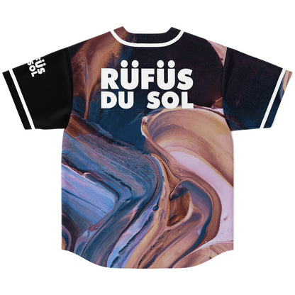 RÜFÜS DU SOL Black Paired Half Rave Baseball Jersey