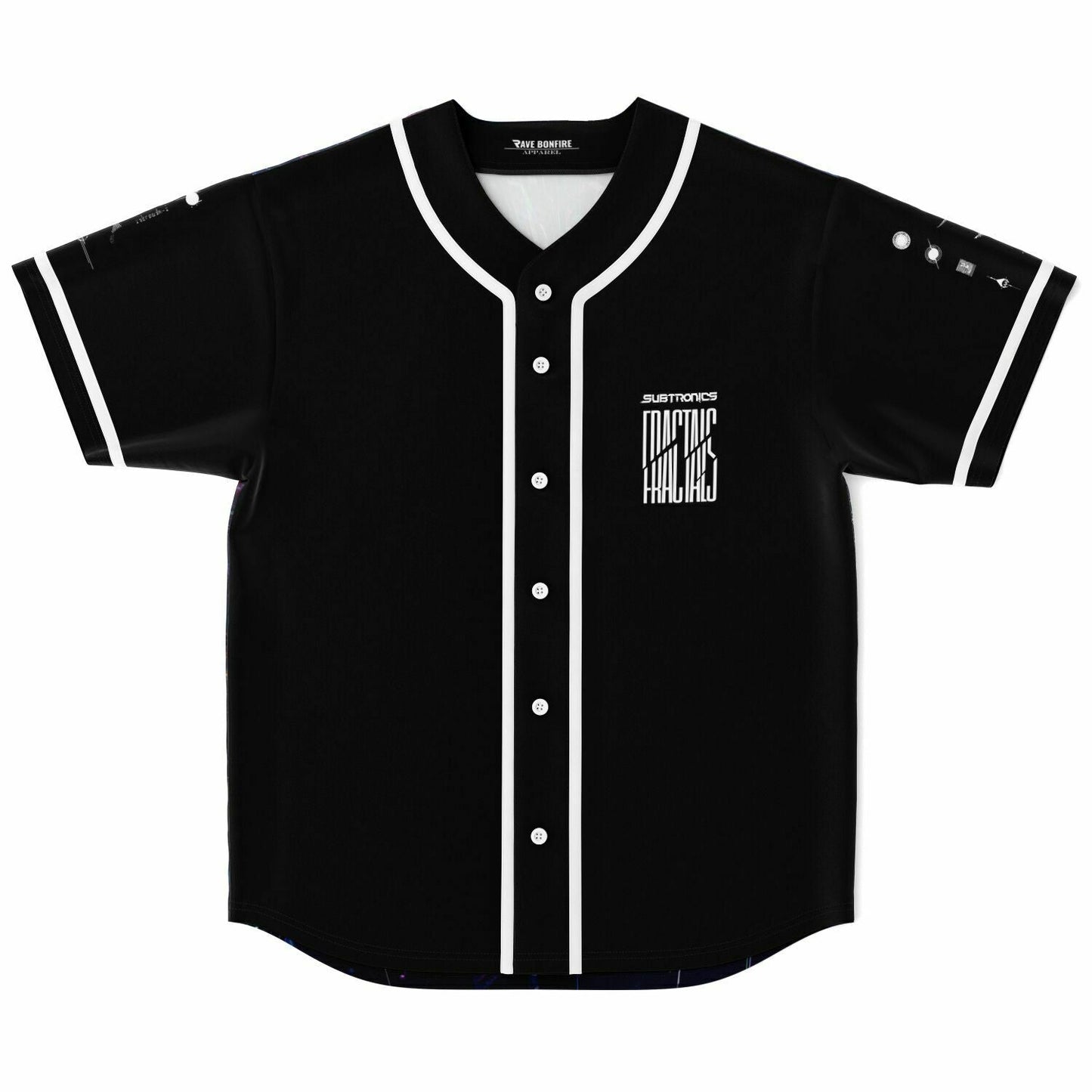Subtronics Black Jersey Rave Baseball Jersey