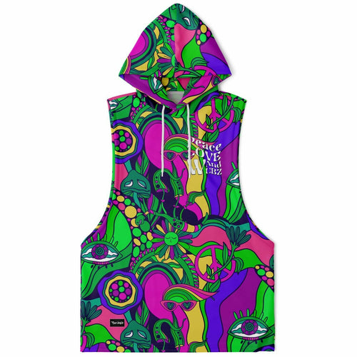 Peace love ands wubz Sleeveless hoodie