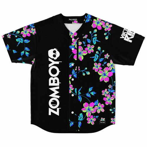 Zomboy Black Neon Cherry Rave Baseball Jersey