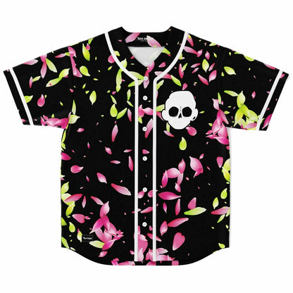 Zomboy Black Scattered Flower Rave Baseball Jersey