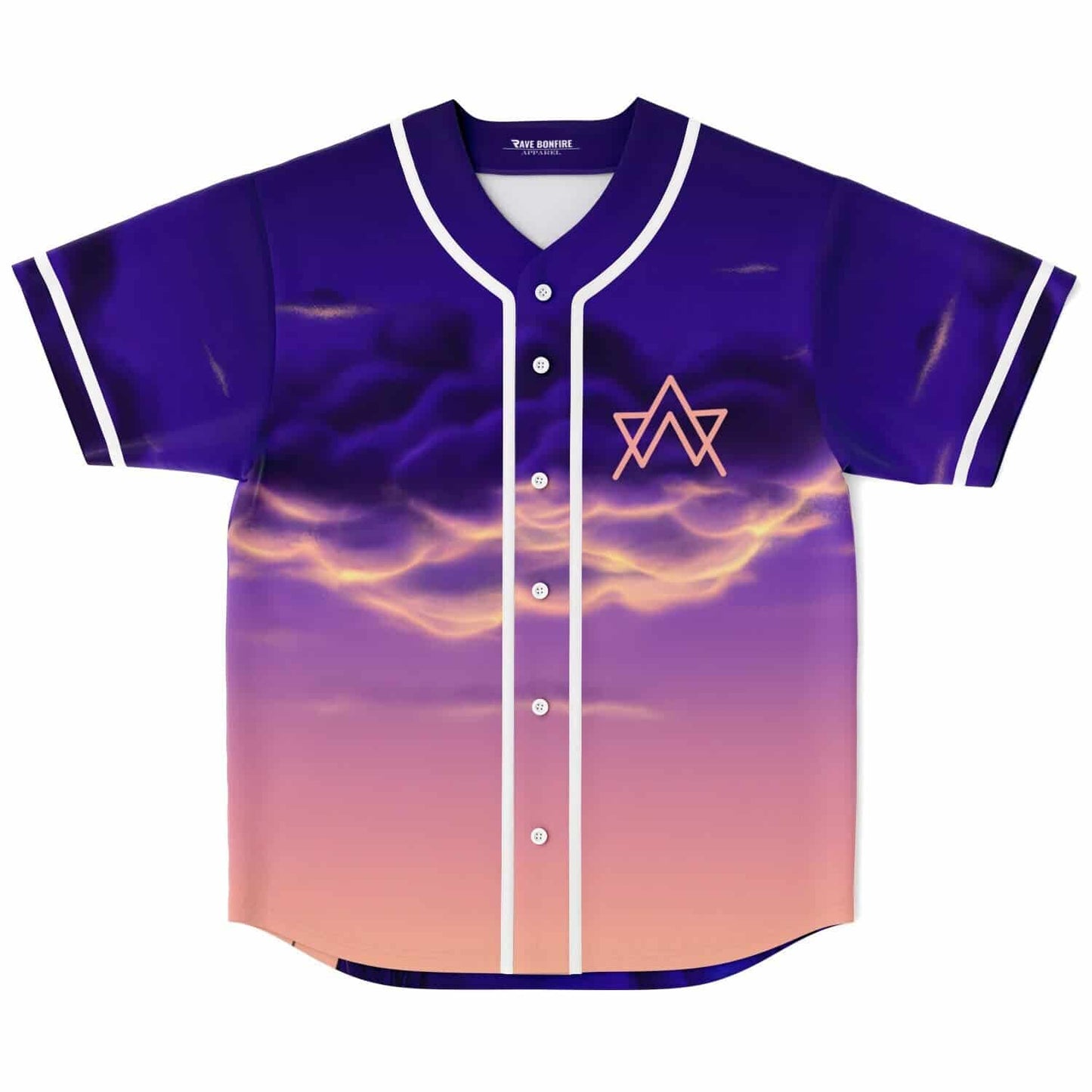 Alan Walker Deep Purple Photographic Dusk Rave Baseball Jersey