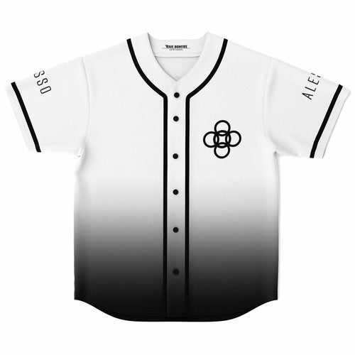 Alesso White Black Interlocking Circles Rave Baseball Jersey