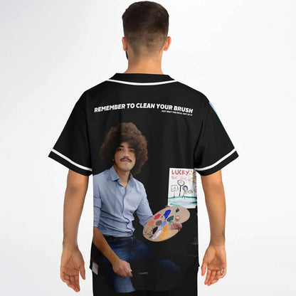 LUCKY Black Split Rave Baseball Jersey