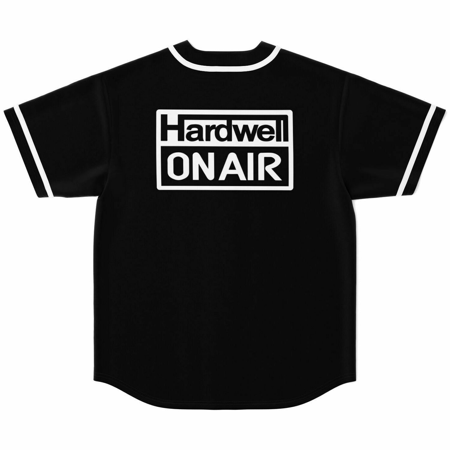 Hardwell Black Minimal Logo Rave Baseball Jersey