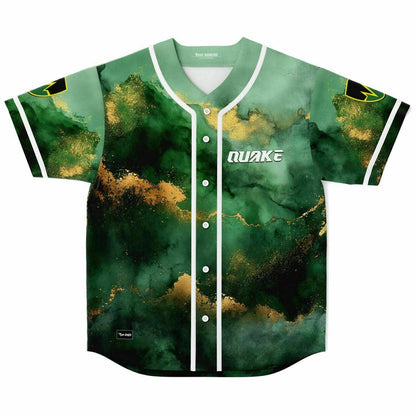 Quake Emerald Green Gold Alcohol Rave Baseball Jersey