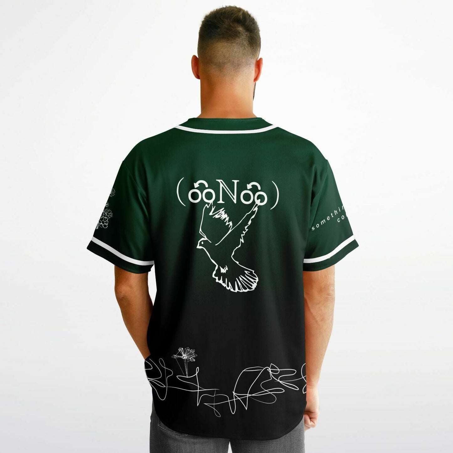 San Holo Line Art Doodle Reversible Baseball Jersey