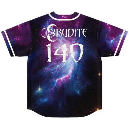 Erudite Deep Purple Cosmic Nebula Rave Baseball Jersey