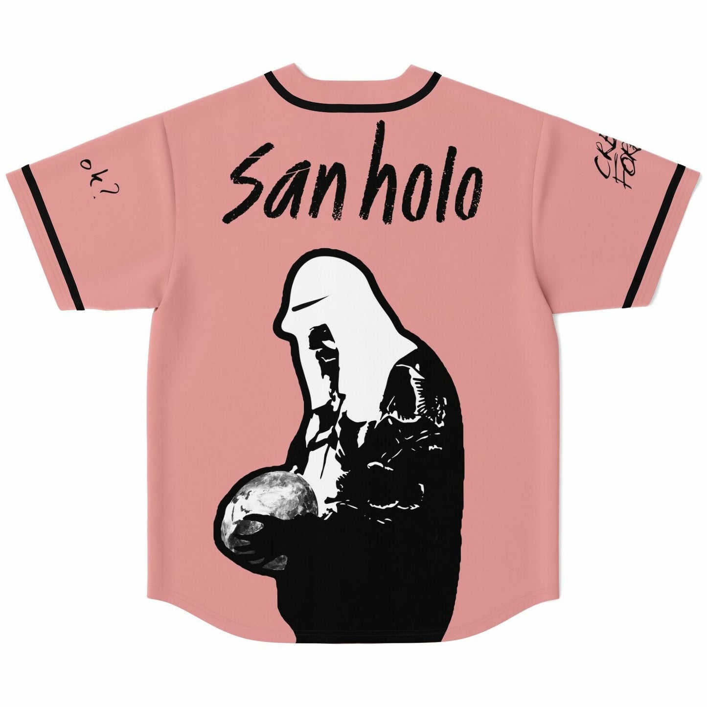 San Holo Dusty Pink Pixel Rave Baseball Jersey