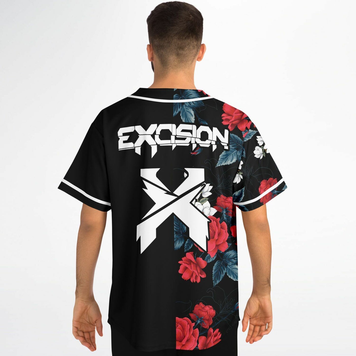 Excision Black Split Rave Baseball Jersey