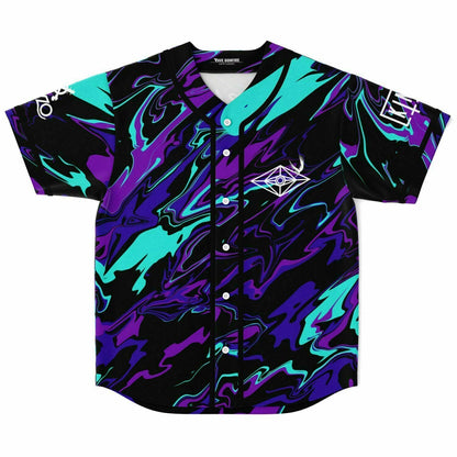 Subtronics Black Blue Butterflies Rave Baseball Jersey