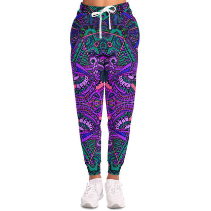 Purple Intricate Mandala Rave Joggers