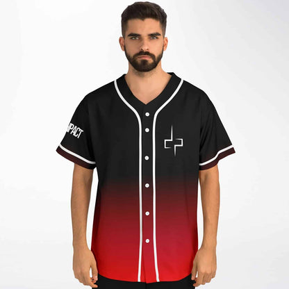 Deathpact Black Red Screaming Rave Baseball Jersey