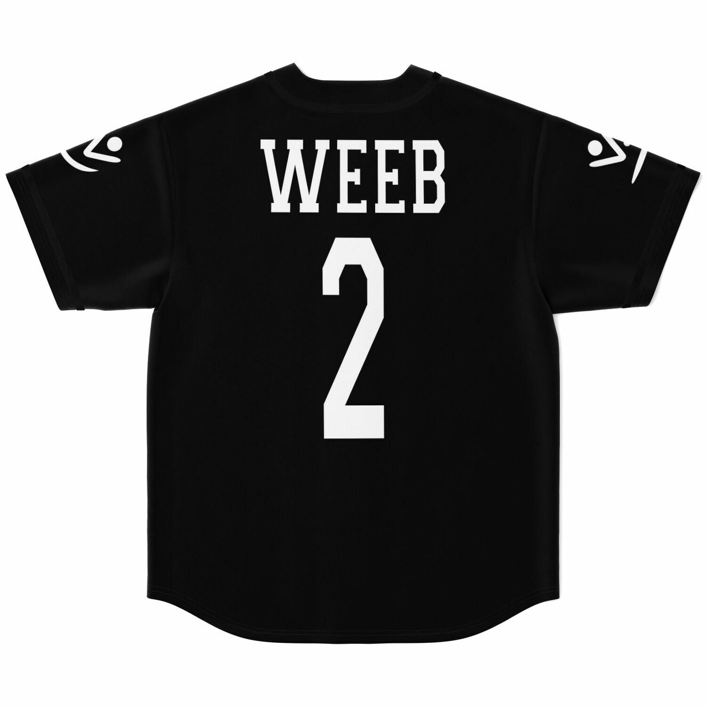 Black Minimal Wordmark Rave Baseball Jersey