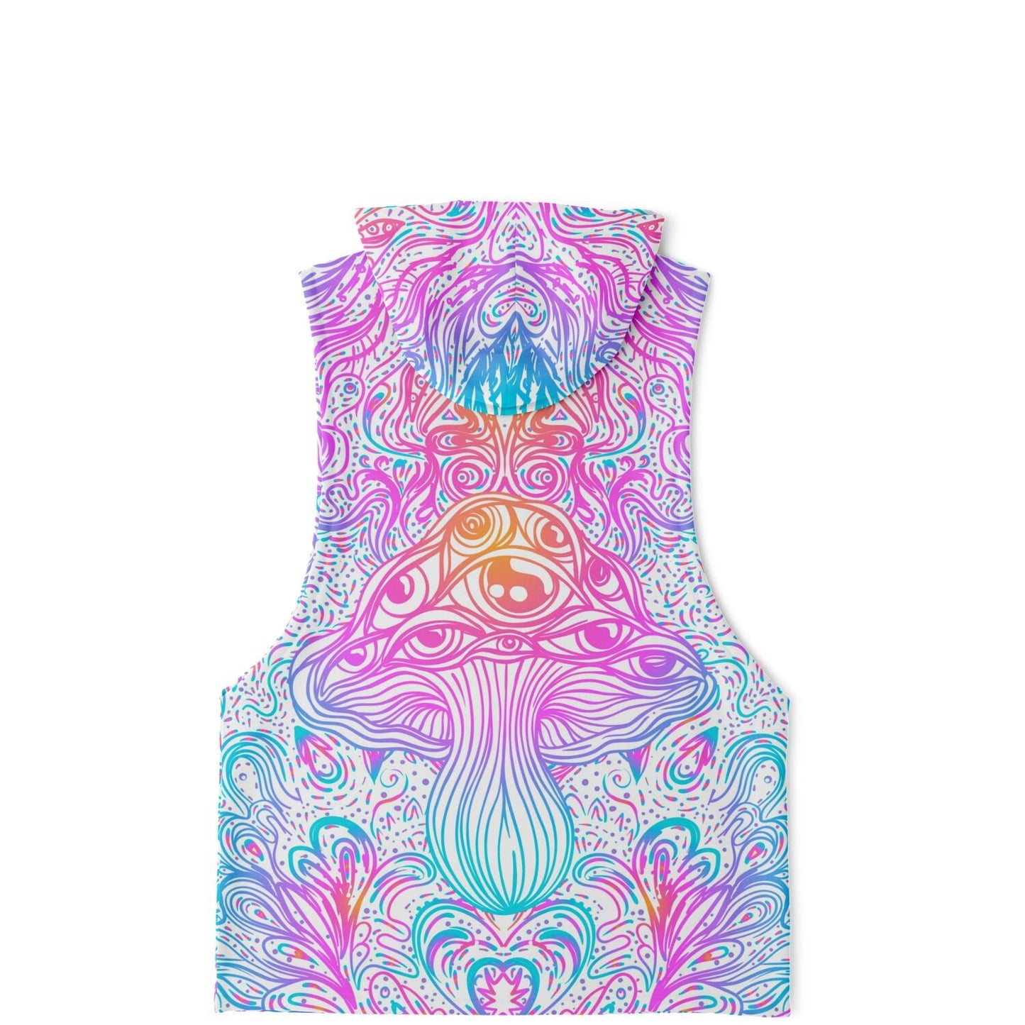 Active Mushroom Fashion Drop Armhole Hoodie