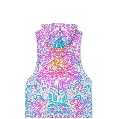 Active Mushroom Fashion Drop Armhole Hoodie