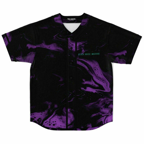 Black Purple Paint Rave Baseball Jersey