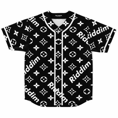 Black Louis Vuitton Rave Baseball Jersey