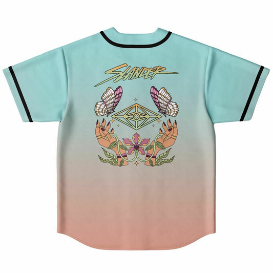 Slander Pastel Butterfly Reversible Baseball Jersey