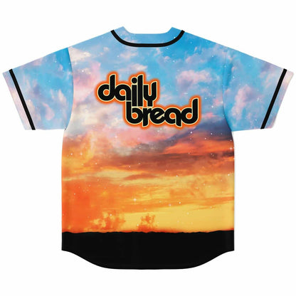 Daily Bread Sky Blue Photographic Sunset Rave Baseball Jersey