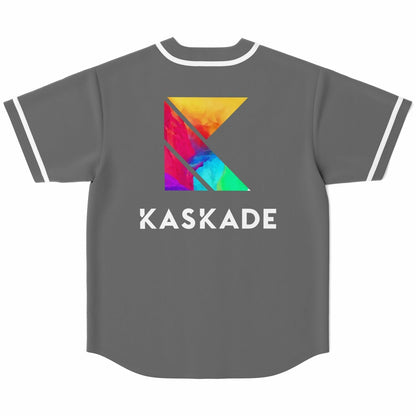Kaskade Charcoal Grey Geometric ‘K’ Rave Baseball Jersey