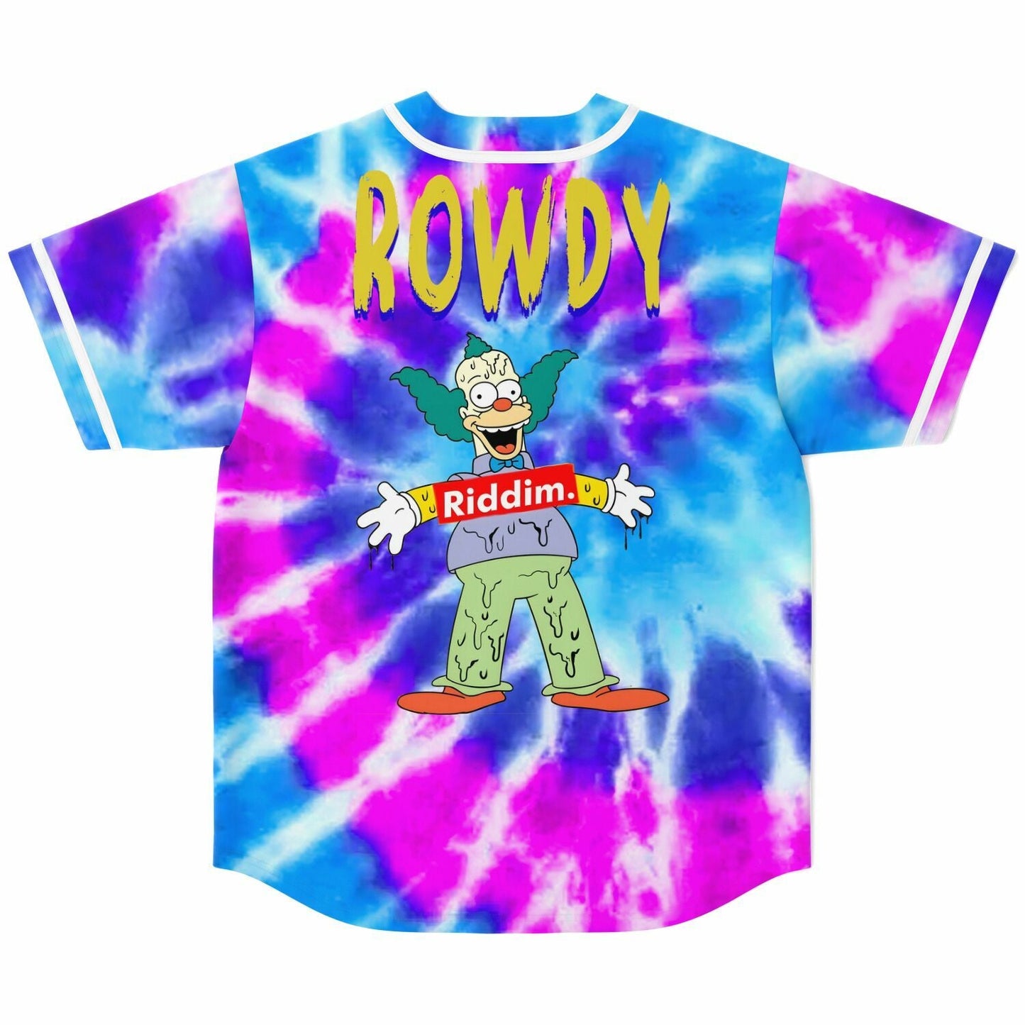 Blue Cartoon Clown Rave Baseball Jersey