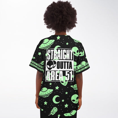 Black Aliens Rave Baseball Jersey