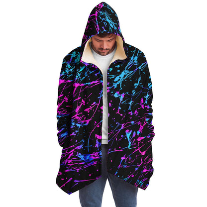 Black Splatter Rave Cloak