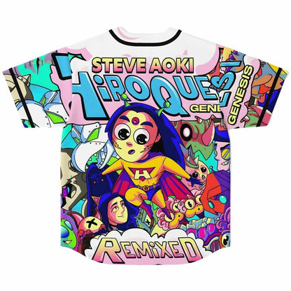Steve Aoki Vivid Rainbow Smooth Gradient Rave Baseball Jersey