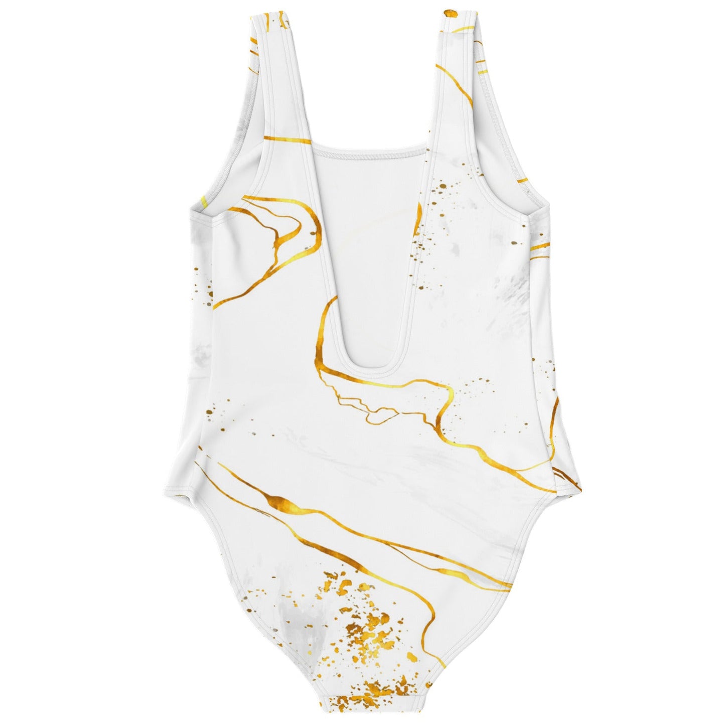 White Gold Marble Rave Swimsuit