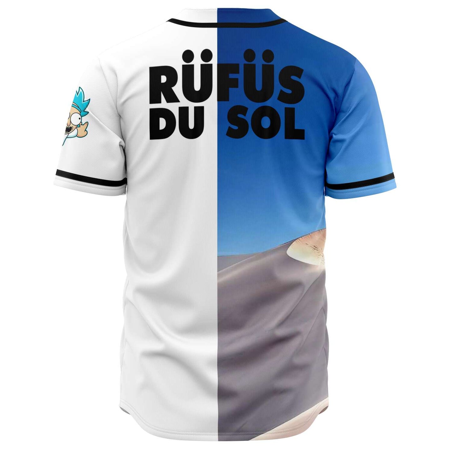 Rufus Du Sol Split Blue Desert Dunes Rave Baseball Jersey