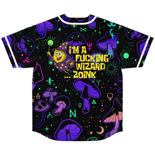 Subtronics Black Glowing Psychedelic Rave Baseball Jersey