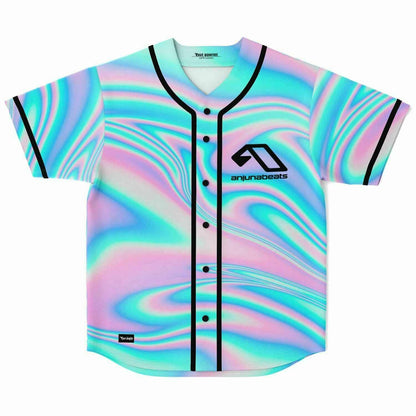 Anjunabeats Holographic Pastel Liquid Rave Baseball Jersey