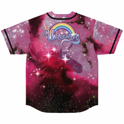 Pink Magenta Galaxy Rave Baseball Jersey