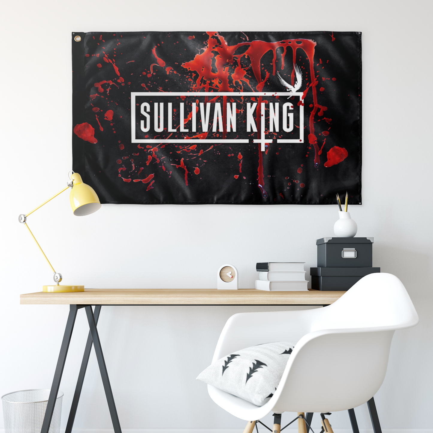Sullivan King Black Artist Wordmark Rave Flag