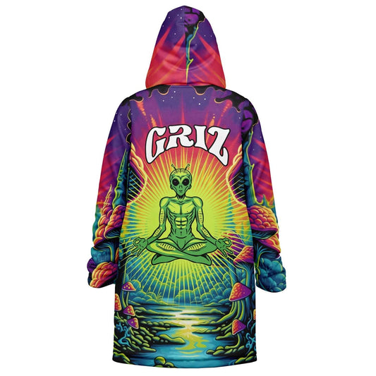 GRIZ Full Rainbow Green Meditating Rave Cloak