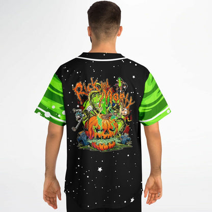 Black Rick Morty Rave Baseball Jersey